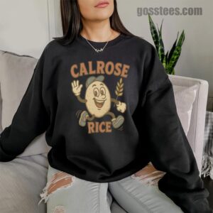 Calrose Rice Sweatshirt – Happy Cartoon Grain Graphic Unisex