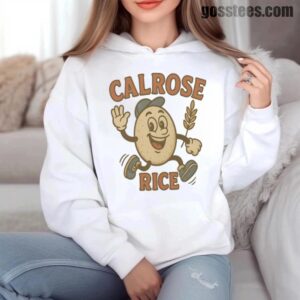 Calrose Rice Hoodie – Vintage Food Mascot Design for Cozy Foodies Unisex