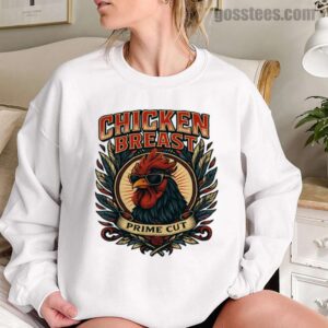 Chicken Breast Prime Cut Sweatshirt – Retro BBQ Graphic Pullover Unisex