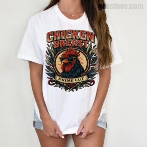 Chicken Breast Prime Cut T-Shirt – Vintage Bold Graphic for Grill Fans