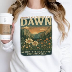 Protect and Preserve Our Dawn Sweatshirt – Retro Nature Graphic Pullover
