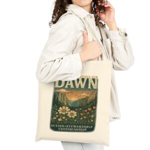 Protect and Preserve Our Dawn Tote Bag – Reusable Eco Message Shopper