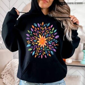 Floral Mandala Hoodie – Cozy Psychedelic Flower Design for Mindful Living
