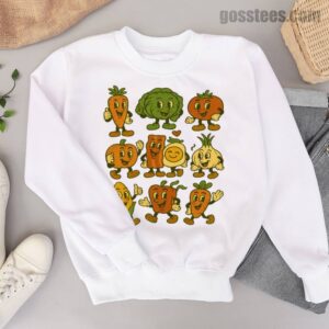 Fresh Veggies Sweatshirt – Funny Food Characters Pullover Unisex
