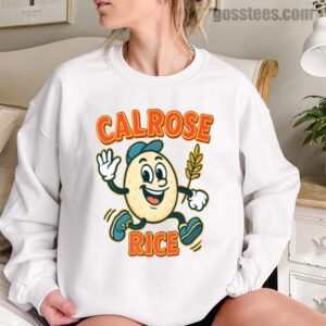 Calrose Rice Sweatshirt – Cute Retro Cartoon Food Pullover for Foodies