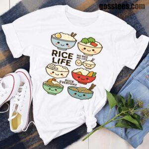 Rice Life T-Shirt – Cute Kawaii Food Tee for Rice Lovers