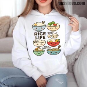 Rice Life Hoodie – Cozy Kawaii Style for Food & Anime Fans